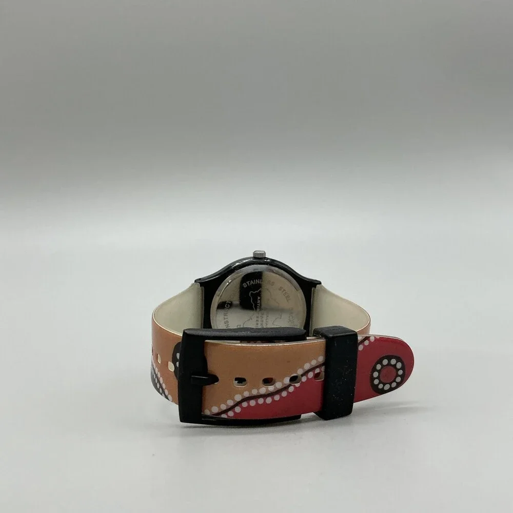 Australian Outback Artist Series Watch Unisex 34mm Indigenous ArtNew Battery